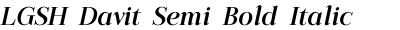 LGSH Davit Semi Bold Italic